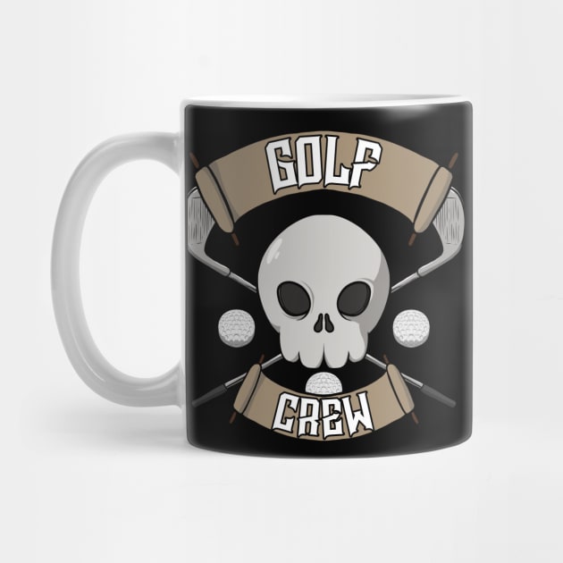 Golf crew Jolly Roger pirate flag by RampArt